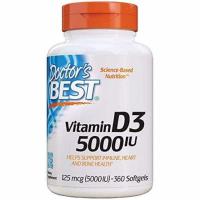 ราคา PreOrderDoctor's Best Vitamin D3 -- 5000 IU - 360 Softgels (2797973542)