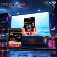 ราคา การ์ดกล้องถ่ายรูป 128GB SD Card Sandisk Extreme Pro Speed up to 200MB/s UHS-I (27179625190)