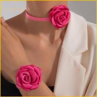 ราคา Elegant Flowers Chokers Bracelet Lace up Necklace Fashion Jewelry Clavicle Chain (21792826202)