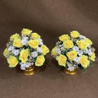 ราคา พานดอกไม้ประดิษฐ์ พานดอกไม้ปลอม พานโต๊ะหมู่ (15420226906)