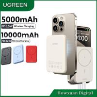 ราคา UGREEN 22.5W 10000mAh 20W Power Bank 5000mAh 15W Wireless Magnetic Power Bank เครื่องชาร์จแบบพกพาแบตเตอรี่ Pack (25995769484)
