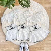 ราคา LULU LACE SET ชุดเซ็ท 2 ชิ้น เสื้อเกาะอกต่อแขน+กางเกงเอวสม็อคแต่งโบว์ (26032627404)