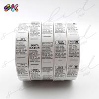 ราคา somkid ป้ายติดคอเสื้อ ป้ายไซด์พิมพ์ ป้ายไซด์ผ้าพื้นขาว ม้วนละ 1000ตัว (ตามชนิดของผ้า) (8261320739)