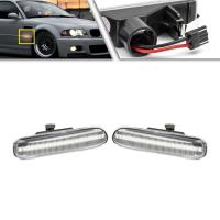 ราคา 2pcs สําหรับ BMW Led ด้านข้างไฟเลี้ยวไฟสัญญาณรมควัน Amber สําหรับ E46 E38 740i 1999-2006 Clear รถ Accessoriesauto อะไหล่ตกแต่งรถ (41154805777)