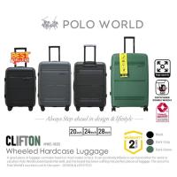 ราคา POLO WORLD กระเป๋าเดินทาง PWES-50223 Clifton Wheeled Hardcase Luggage กระเป๋าเดินทางล้อลาก โปโลเวิล์ด รับประกัน 1 ปี (21893717870)