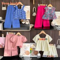ราคา หมีผู้นําเวอร์ชั่นเกาหลีแฟชั่นฤดูร้อนใหม่นัวเนีย3 -7ปีสาวเสื้อผ้าสบายๆเด็กสวมใส่เสื้อยืดด้านบน + กางเกงขากว้าง2ชิ้นชุด (28086825551)