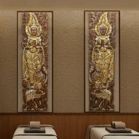 ราคา ไม้สักแกะสลักไม้กระดานไม้เนื้อแข็งห้องนั่งเล่นผนังตัวอักษรแบบดั้งเดิมผนังจิตรกรรมฝาผนังเต้นรำช้างจี้ภาพวาด (25421013652)