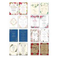ราคา 5x7 นิ้ว การ์ดแต่งงาน+ซอง กระดาษนอกพรีเมียม หมึกกันน้ำ (7038146210)