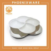 ราคา จาน 4 หลุม เมลามีน 8.5นิ้ว 10.5นิ้ว จานหลุม จานขนม จานหลายช่อง ใส่น้ำจิ้ม ถ้วยน้ำจิ้ม จานเมลามีน ใส่ผลไม้ 61885 618105 (4139041200)