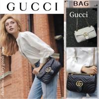 ราคา Gucci GG Marmont series กระเป๋าสะพายข้างขนาดเล็ก/กระเป๋าสะพายไหล่/กระเป๋าถือ (26577473558)