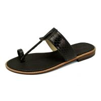 ราคา TAYWINแท้ เทวินทร์แท้ รองเท้าแตะหนังแท้ SC-47 Size35-41 หนังงูสีดำ (8756068125)