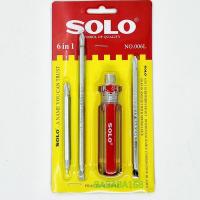 ราคา SOLO ไขควง 6in1 (No.006L) ไขควงแฉก ไขควงแบน ไขควงหัวสลับ ไขควง2หัว 006L ไขควงสลับหัว ไขควงสลับ (12244229937)