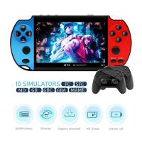 ราคา X70 พ็อกเก็ตเกมคอนโซล 7 นิ้วหน้าจอ ความละเอียดสูง มือถือเกมย้อนยุครองรับเกมผู้เล่นสองคน (26568290936)