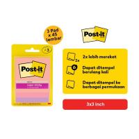 ราคา Myhomey Post-it 3M Super Sticky Notes 3x3" 45 แผ่น (เนื้อหา 3 แผ่น) 3321-3SSJP FLA (40020577682)