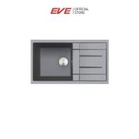 ราคา EVE ซิงค์หินแกรนิต 1 หลุม มีที่พัก สีเทา PRIME 860/500 GREY (26212857231)