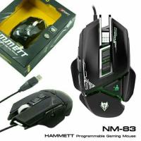 ราคา Nubwo Mouse Macro USB Hammett nm-83 เมาส์ มาโคร สีดำ​(ใช้โค๊ตส่งฟรี​ shopee​ได้)​ (2497587989)