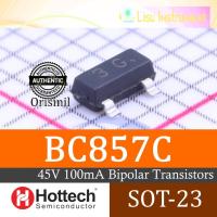 ราคา BC857C BC857 3G PNP 100mA 45V BipolarTrancetors SOT-23 Hottech เดิม (44021163414)