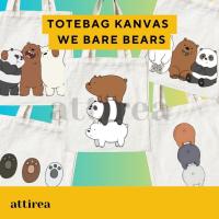 ราคา กระเป๋าผ้าแคนวาส We Bare Bears | ซิป เนื้อหนา (29540390980)