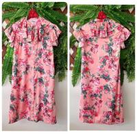 ราคา VANEZZA เดรสสีชมพู พิมพ์ลายกุหลาบ (14480382326)