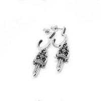 ราคา Chrome Hearts Sterling Silver 925 เครื่องประดับเงินแท้ ต่างหู Cross CH Stud Earring Code:CED044 (8214147958)