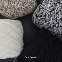 ราคา เส้นด้ายบางสำหรับถักกระเป๋า โครเชต์ ด้ายไหมพรม ถักโครเชต์ ถักไหมพรม ไหมโครเชต์ ไหมถัก สีขาว สีดำ cotton yarn crochet (19784170030)