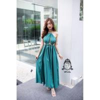 ราคา เดรสยาวแฟชั่นมือ1งานป้าย (6079358590)