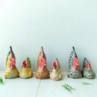 ราคา ไก่เซรามิค 8 นิ้ว **แพ็คคู่** ไก่มงคล เสริมดวง ตุ๊กตาเซรามิคแต่งสวน ไก่แจ้คู่ตัวเมีย ตัวผู้ (29750106158)