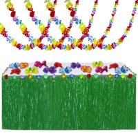 ราคา ดอกไม้ชบา 30ม พู่กระโปรงตารางตกแต่งที่มีสีสันฮาวายรวมกันอุปกรณ์ประกอบฉากแถบดอกไม้แพคเกจสีเขียวฉากแพะ (42119223071)