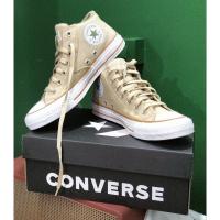 ราคา รองเท้าผ้าใบหุ้มข้อ มือสอง ของแท้ CONVERSE ALL STAR สี CREAM (ครีม) EUR 41.5 (42400516761)