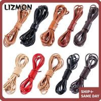 ราคา ลิซมอน เชือกหนังวัว, 5 เมตรสายหนังแท้แบน, สายหนังกลมย้อนยุค ทําเอง สร้อยคอสร้อยข้อมือ (29941903745)