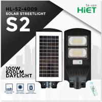 ราคา HIET ไฟถนนโซลาร์เซลล์ LED 100W Solar Street light 100w ประหยัดพลังงาน (25721018391)