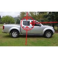 ราคา กระจกประตู หลัง นาวาร่า (ข้างขวา ฝั่งคนขับ) รุ่น 4 ประตู 2004-2014 (บานที่ปรับขึ้นลงได้) 4D กระจก รถกะบะ navara (22951153794)