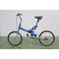 ราคา จักรยานพับได้ญี่ปุ่น - ล้อ 20 นิ้ว - มีเกียร์ - อลูมิเนียม - มีโช๊ค - สีน้ำเงิน [จักรยานมือสอง] (11692232805)