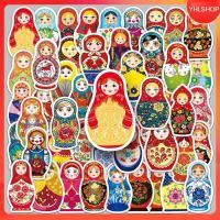 ราคา YHLพร้อมส่ง 50แบบ ตุ๊กตาแม่ลูกดก มาตริออชกา รัสเซีย Russian matryoshka cartoon cute doll Sticker (25235588752)