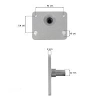 ราคา แป้นเหล็ก สำหรับใส่กลองแพดไฟ้ฟ้าเพื่อใส่ขาตั้ง ใช้กับแพดไฟฟ้า roland Avatar ราคา1ชิ้น (24716229660)