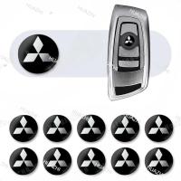 ราคา 10 pcs 14 มม.รีโมทคอนโทรลสัญลักษณ์โลโก้สติกเกอร์สําหรับ Mitsubishi ASX Lancer Pajero Outlander L200 EVO Lancer EX Pajero Emblem (41853373878)