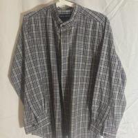 ราคา เสื้อ เชิ้ต Shirt สก๊อต น้ำเงิน-แดง คอจีน Van Heusen (1166399572)