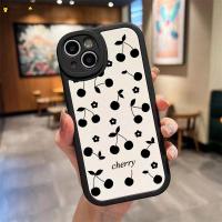 ราคา สําหรับ iQOO Z9 Turbo Turbo + Z6 Lite Z9x Z8 Z8x Z7x Z7i Z6x Z1 U5x U3 U3x U1 U1 U1x เคสโทรศัพท์สีดําเชอร์รี่ดอกไม้มุกกรณีกลับกรณีหนังBowknotกรณีนุ่ม (26180884876)