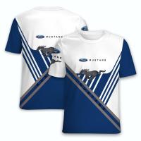 ราคา เสื้อยืดผู้ใหญ่และเด็ก ลายพิมพ์ 3D Ford Mustang สไตล์ casual สำหรับทุกวัน (40311148182)