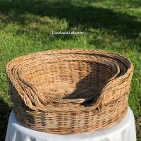ราคา ตะกร้าหวายสำหรับสัตว์เลี้ยง ที่นอนสัตว์เลี้ยง ที่นอนน้องหมาน้องแมว (11379632141)