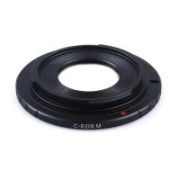 ราคา C Mount ภาพยนตร์เลนส์อะแดปเตอร์แหวนสําหรับ Canon EOS M M1 M2 M3 M5 M6 M10 M100 C-EOSM EF Fujian 35 มม.50 มม.กล้องวงจรปิด Lense อุปกรณ์เสริม (40650931904)