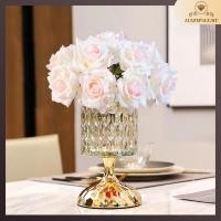 ราคา แก้วคริสตัลตกแต่งแจกันบ้านกล่องขนมแก้วคริสตัลเคาน์เตอร์แจกัน (40963902538)