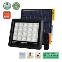 ราคา AJuShop LAMPTAN โคมไฟฟลัดไลท์โซลาร์เซลล์ LED 300W รุ่นไรโน + รีโมท IP65 แสงเดย์ไลท์ **ถูกมาก (29483535239)
