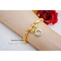 ราคา สร้อยข้อมือกังหันแชกงหมิวล้อมเพชร CZ แท้ กังหันนำโชค (2645011890)
