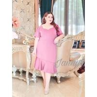 ราคา เดรสออกงานสาวอวบทรงสวยหรู (5783371942)