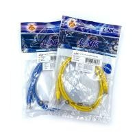 ราคา LINK LAN CABLE สายแลนสำเร็จรูป PATCH CORD CAT5E UTP CABLE 2M ลิ้งค์ (19040122797)