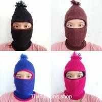 ราคา (ยกโหล 12 ชิ้น) หมวกโม่งไหมพรม หมวกโม่ง ไหมพรม ผ้าหนาคละสี!! (แพง) (28041158645)