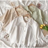 ราคา Crop torio เสื้อเชิ้ตผ้าคอตตอนญี่ปุ่น (18632207239)