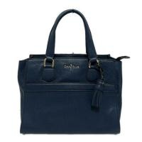 ราคา Cole Haan Handbag Purse Navy Leather Direct from Japan Secondhand (25046980641)