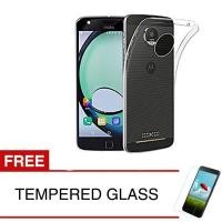 ราคา เคสสําหรับ Motorola Moto Z Play / XT1635 - กระจกนิรภัยใส + ฟรี - เคสนิ่มบางเฉียบ (28192010952)